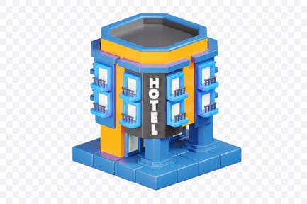 Preview: Modern Hotel Building Front