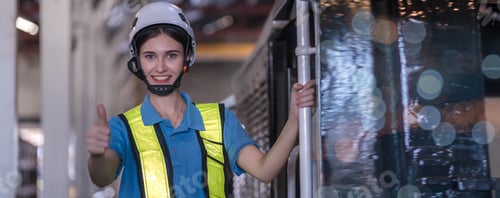 Preview: Engineer checking construction process railway and checking work on railroad station