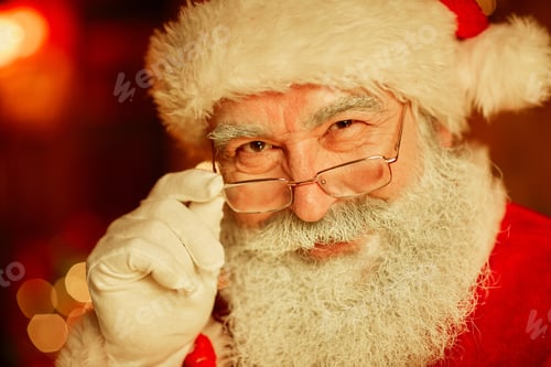 Preview: Smiling Santa Claus Closeup