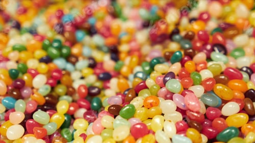 Preview: Mixed multi-colored jelly beans .