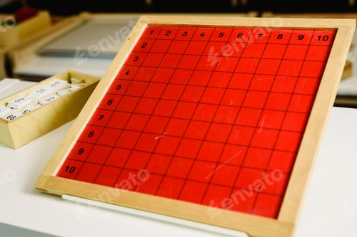 Preview: Graphical boards to learn mathematics in a Montessori school of alternative education.