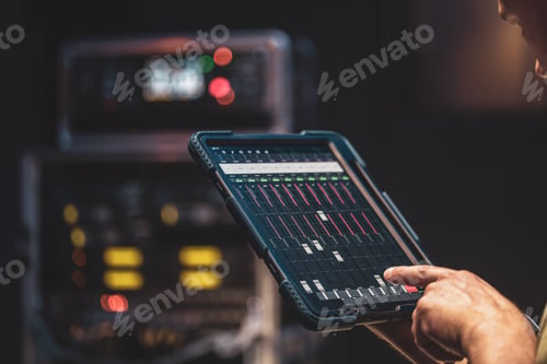 Preview: Remote control and sound settings from the tablet.