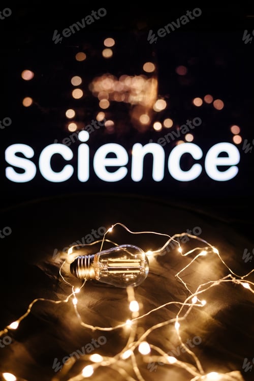 Preview: science bulb background