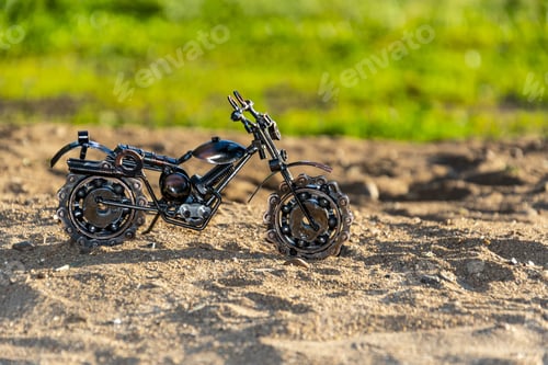 Preview: Homemade metal model - a toy sports road bike