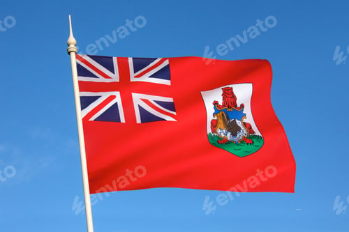 Preview: National flag of the Caribbean Island of Bermuda