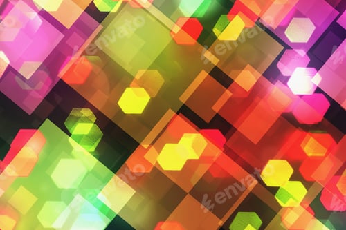 Preview: Abstract Bokeh Background- Holiday Magic Effect. Decor- Christmas Light