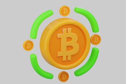 Preview: Orange Circle with B Symbol