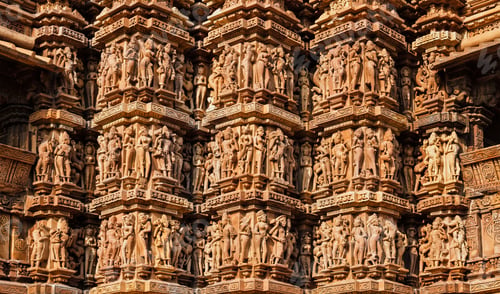 Preview: Famous sculptures of Khajuraho temples, India