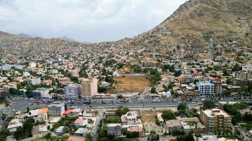 Preview: Houses on the hills in Kabul city Afghanistan