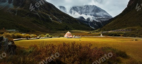 Preview: Scenic view of Daocheng Yading, Sichuan, China in autumn