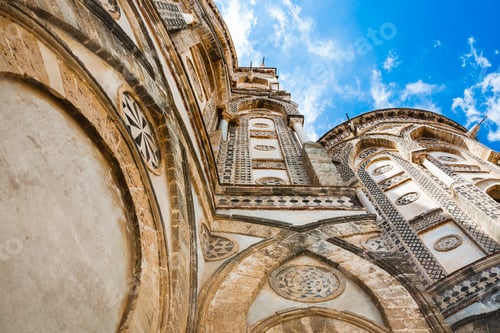 Preview: walls of Norman cathedral Duomo di Monreale
