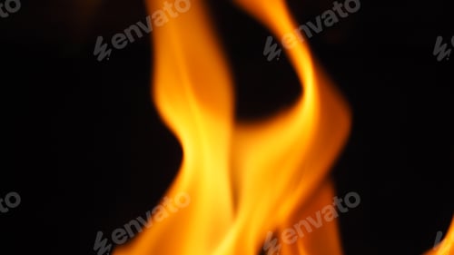 Preview: Fire for cooking is blazing.