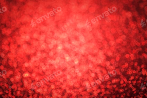 Preview: Out of focus red bokeh. Festive background for christmas, new year, wedding