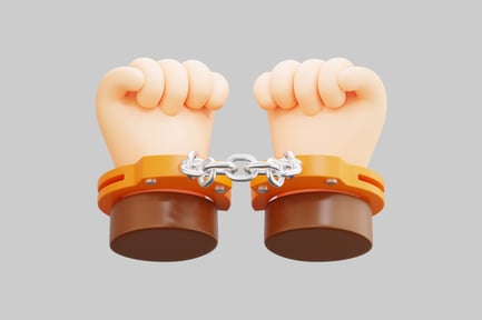 Preview: 3D Cartoon Handcuffed Fists