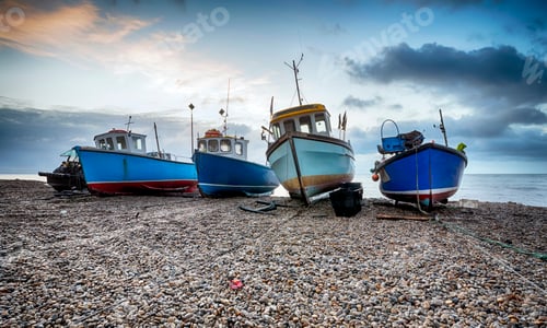 Preview: Fishing Boats at Beer in Devon