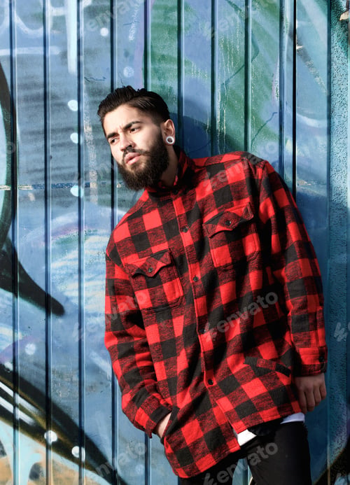 Preview: Portrait of a male fashion model