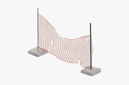 Preview: Construction Safety Netting - Damaged