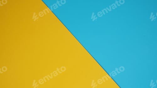 Preview: Empty paper in yellow and blue sky color for background.
