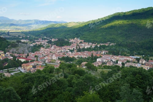 Preview: Landscape in Abruzzo: view of Alfedena
