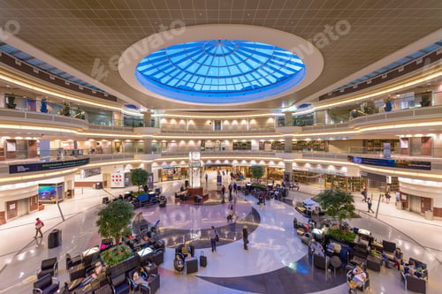 Preview: Atlanta, Georgia - July 27, 2015: The Main Hall Inside Hartsfield-Jackson Atlanta International