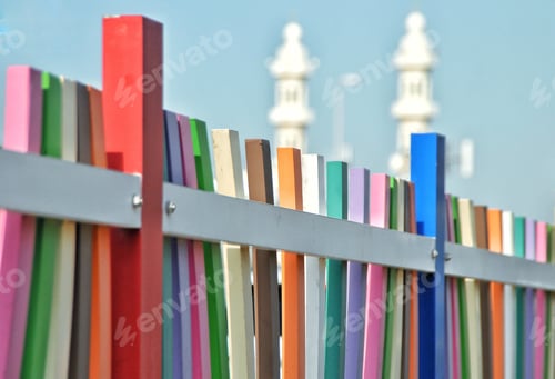 Preview: Colorful Fence with Mosque Background
NOMINATED🙏❤️🙏💗🙏💙🙏