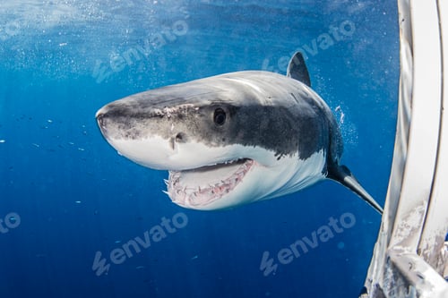 Preview: Mexico, Guadalupe Island, Great white shark in sea