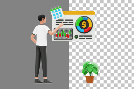 Preview: Financial Management 3D Illustration