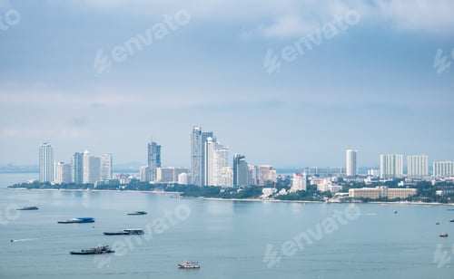 Preview: Pattaya sea viewpoint with skyscraper