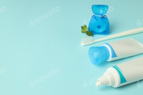 Preview: Concept of tooth or oral care, space for text