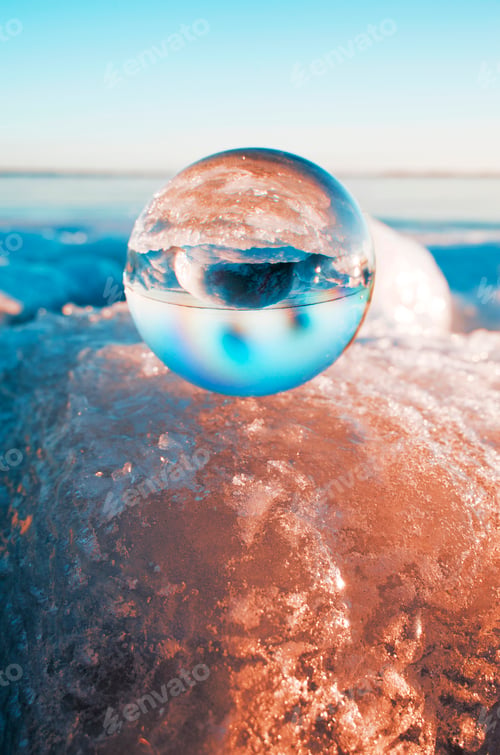 Preview: Crystal ball on glacier