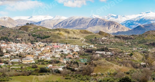 Preview: Flowered Almond trees near Beas de Granada , Spain