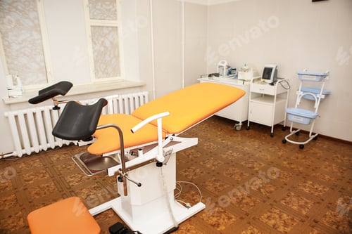 Preview: Gynecological chair in the clinic for artificial insemination and reproduction of women
