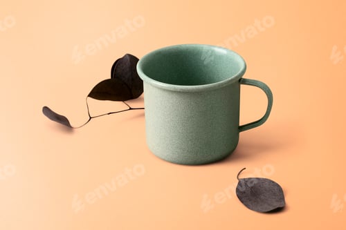 Preview: Minimal ceramic mug in green