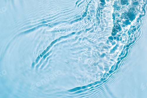 Preview: Rippled water surface with light blue hue