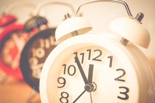 Preview: Countdown Clock Face In Vintage Color Style For New Year And Christmas Background