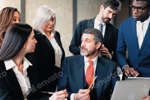 Preview: International business team having a meeting in the office about new commercial project