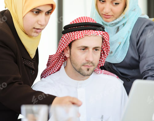 Preview: Arabic People Having A Business Meeting