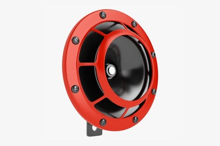 Preview: Bright Red Metal Car Horn