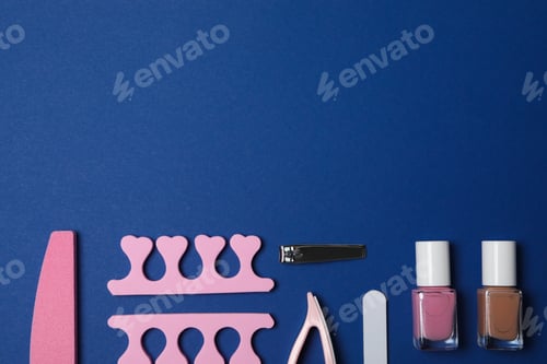 Preview: Concept of nail art, tools for pedicure and manicure