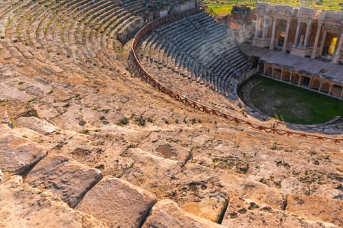 Preview: Roman amphitheater in the ruins of Hierapolis, in Pamukkale, Turkey