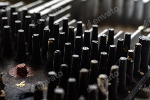 Preview: a metal electronic radiator to reduce heat macro, circuit board component