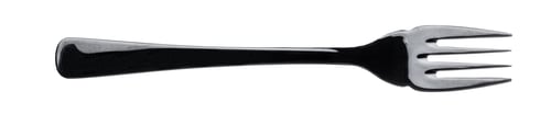 Preview: Silver fork isolated on white background close up