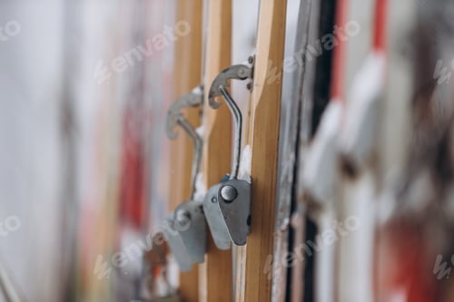 Preview: Vintage Ski Bindings and Wooden Skis