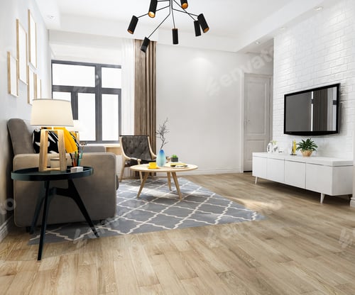 Preview: 3d rendering loft luxury living room with bookshelf