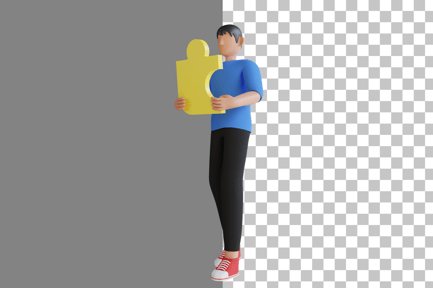 Preview: Boy With Solution 3D Illustration