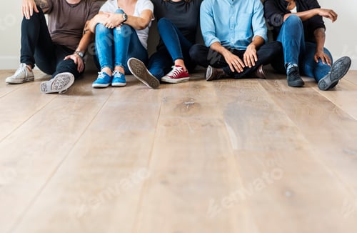 Preview: Diverse friends sitting together