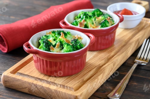 Preview: Baked broccoli with cheese