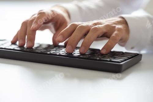 Preview: Closeup of computer programmer typing