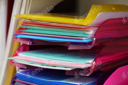 Preview: Office supplies and documents in an office