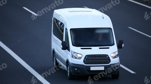 Preview: Van mockup isolated concept, Truck mock up